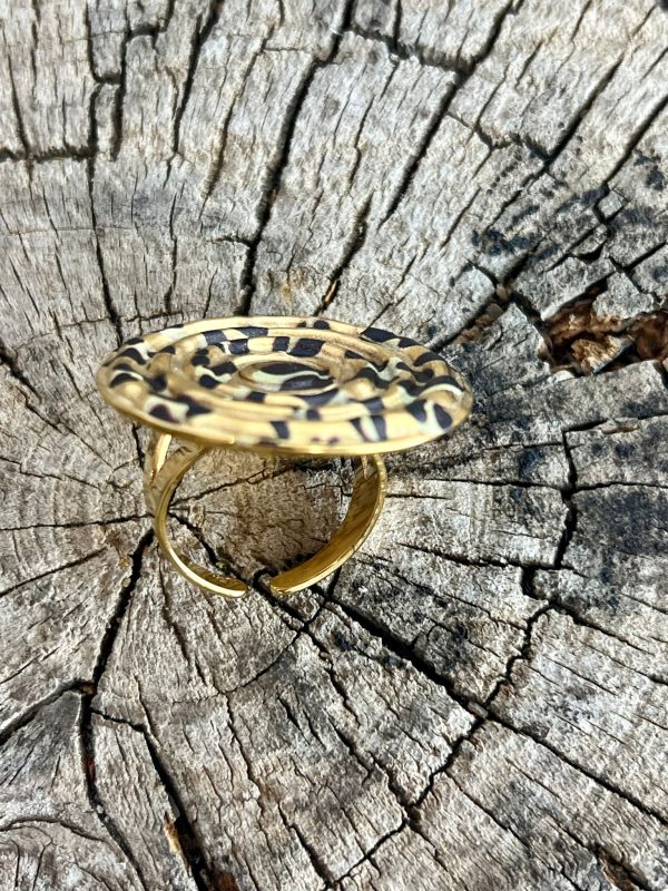 ANILLO ACERO ANIMAL PRINT - Imagen 3
