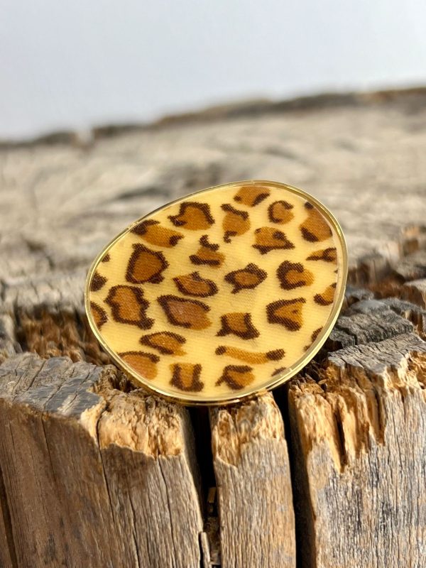 ANILLO ACERO LEOPARDO