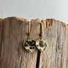 PENDIENTES CORAZÓN LEOPARDO