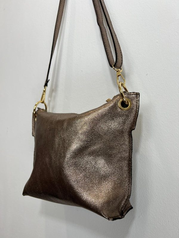 BOLSO DE BRILLO PIEL