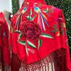 MANTONCILLO seda ROJO