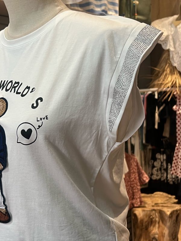 CAMISETA OSO BRILLOS - Imagen 4