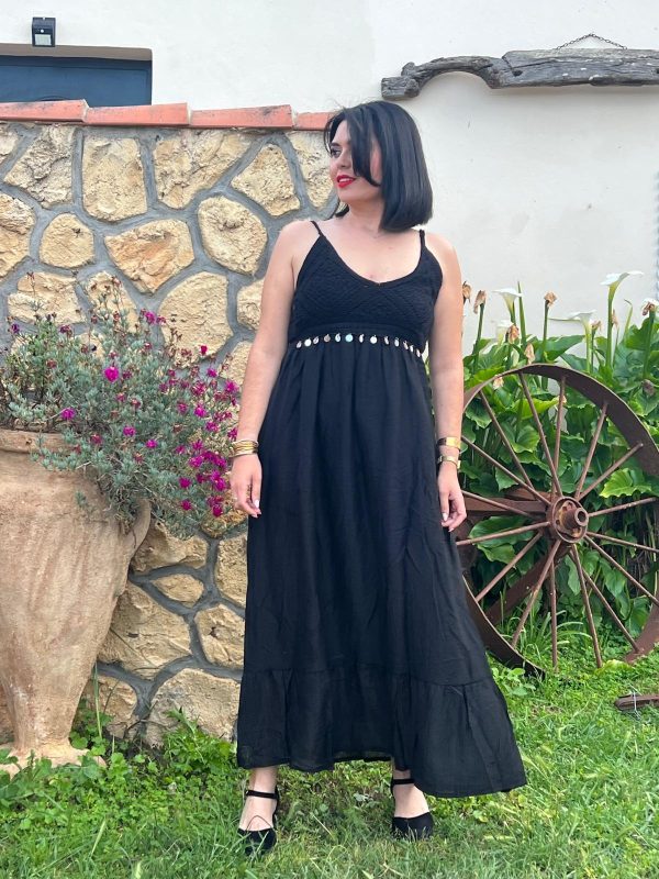 VESTIDO NEGRO SAONA - Imagen 4